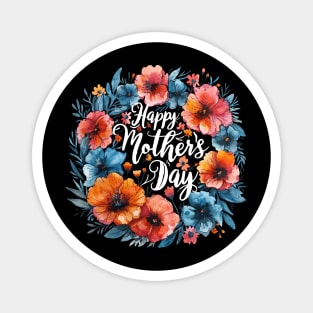 Happy Mothers Day (with White Lettering) Magnet